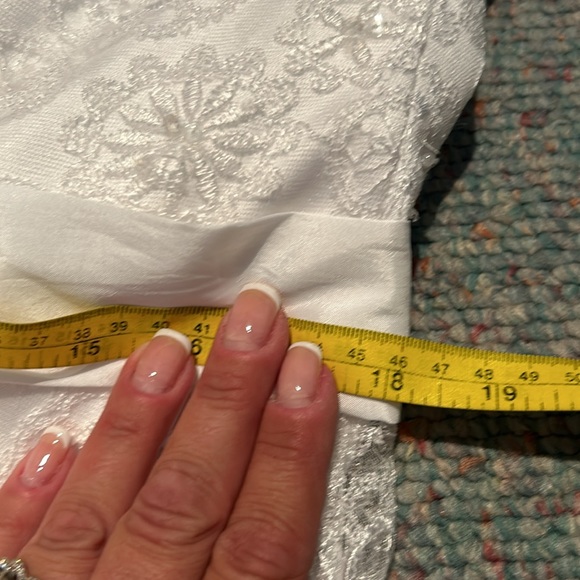 David’s Bridal Dress size 16 Tea Length white - Picture 8 of 15